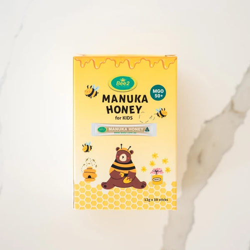 Bee2 키즈 마누카 꿀 MGO 50+ 스틱 - 30개 x 12g - 3박스