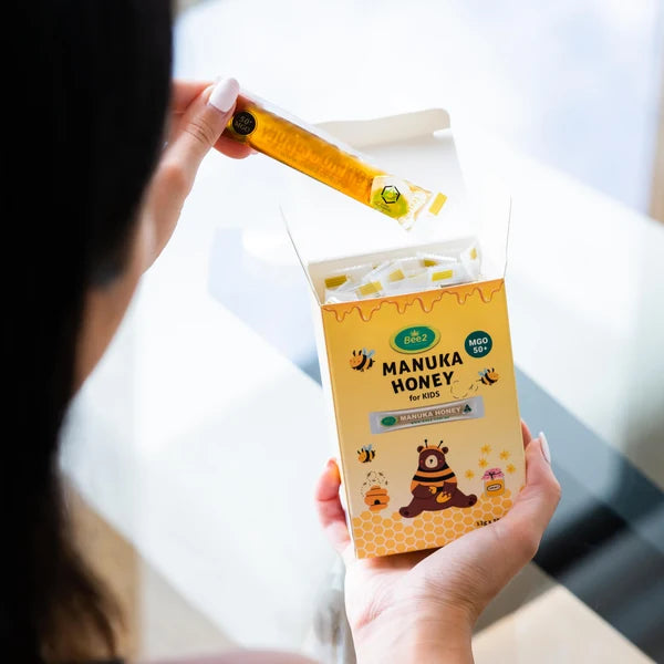 Bee2 어린이 마누카 꿀 MGO 50+ 스틱 - 30개 x 12g